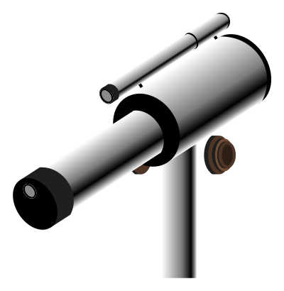 Telescope (by roystonlodge) clipart
