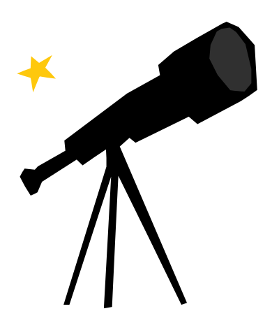 Telescope refixed clipart