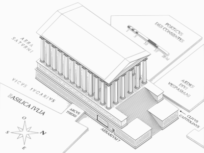TEMPIO DI SATURNO clipart