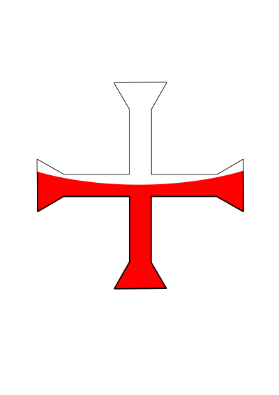 Templar Cross Two clipart