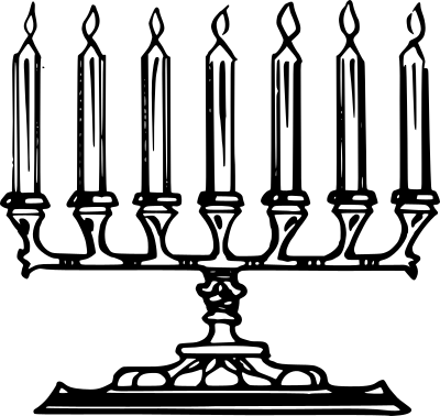 Temple Menorah clipart