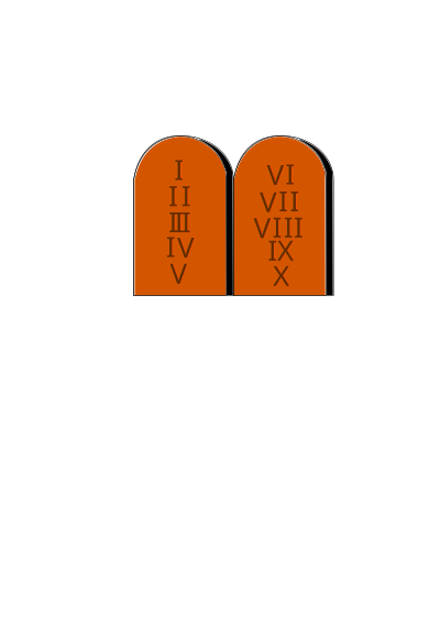 Ten Commandments clipart