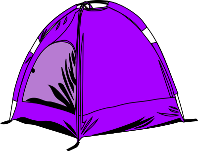 Tenda a Campeggio - Purple Remix clipart