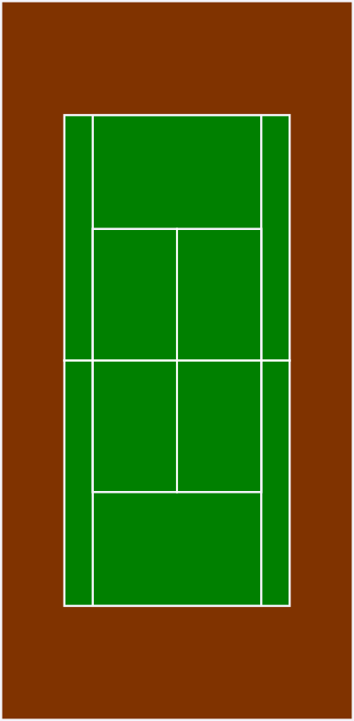 Tennis court clipart