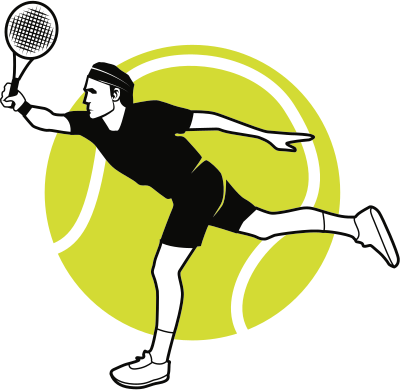 Tennis player (#1) clipart