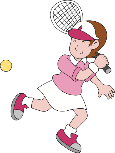 Tennis player (#2) clipart