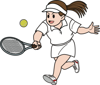 Tennis player (#3) clipart