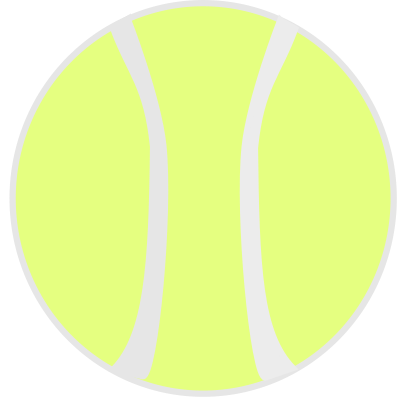 Tennisball-flat clipart