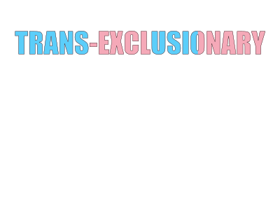 TERF anti-trans trans-exclusionary radical fem clipart