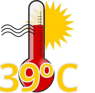 Termômetro quente thermometer hot clipart