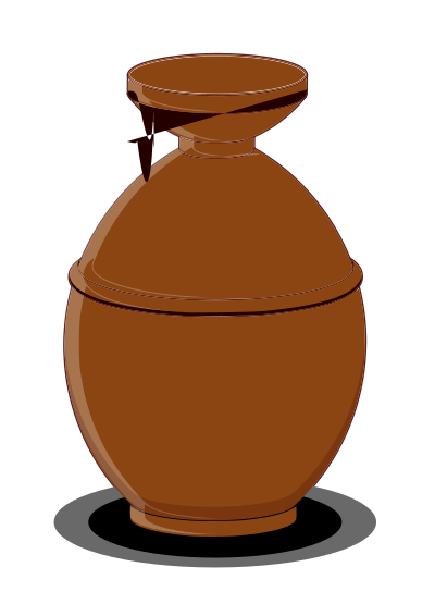 Terracotta pot clipart