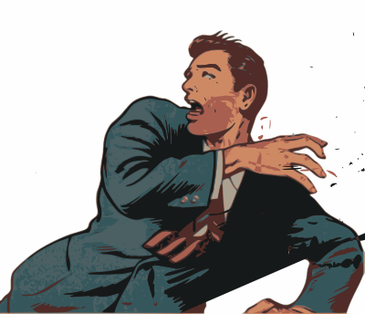 Terrified Man clipart