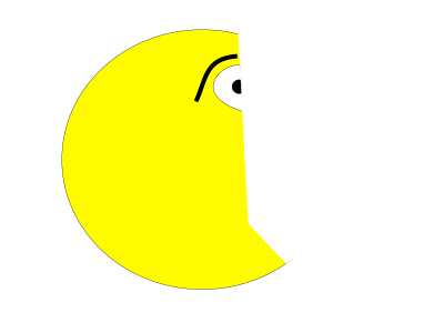 Terrified Pacman clipart