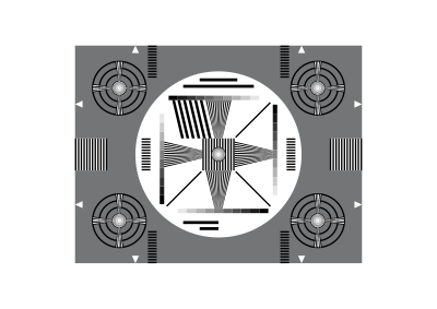 Testbild schwarz weiß clipart