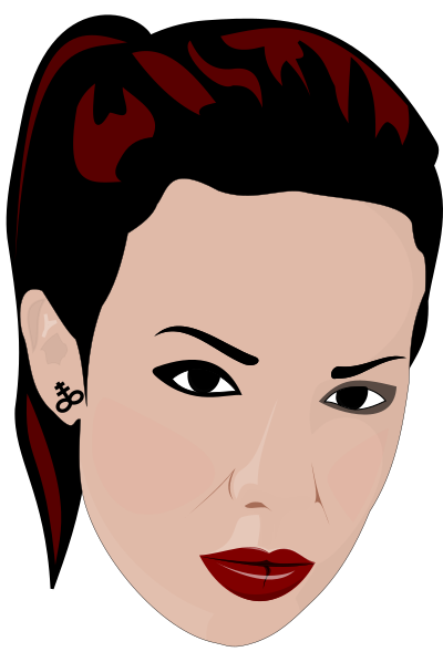 Tète femme clipart