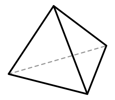 Tetrahedron clipart