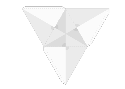 tetrahedron.net -- Tetraeder Netz clipart