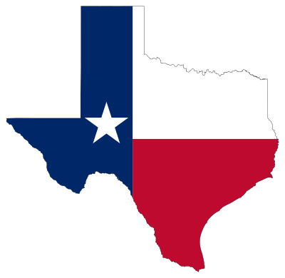 Texas State Flag Map clipart