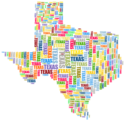 Texas Typography clipart