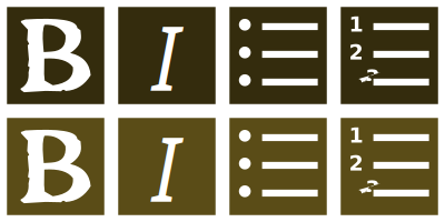 Text Edit Buttons clipart