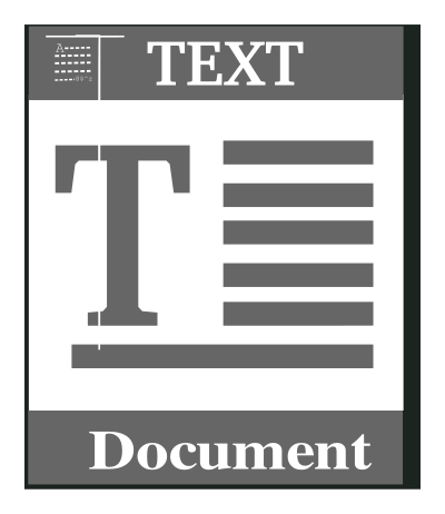 Text file icon clipart