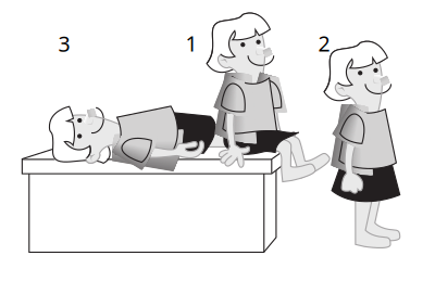Three steps to stand up clipart
