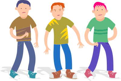 Three Teenage Boys clipart