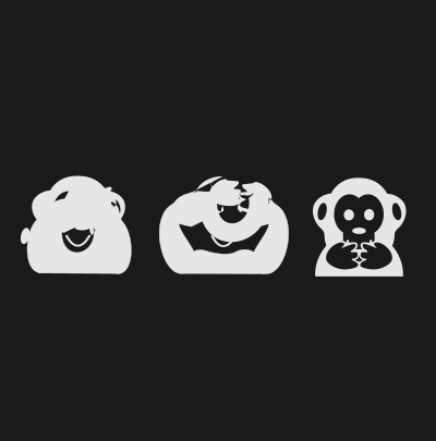 Three Wise Monkeys clipart