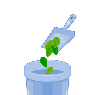 Throw garbage clipart