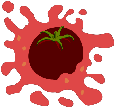 Thrown Tomato clipart