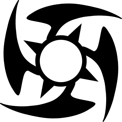 Tribal Kaplan Tattoo Swastikated clipart
