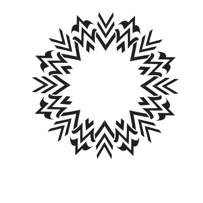 Tribal shape monochrome black clipart