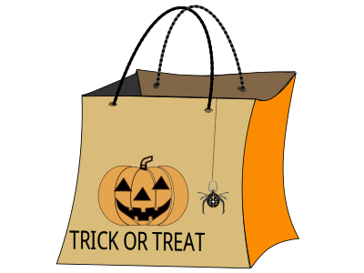 TRICK OR TREAT BAG clipart