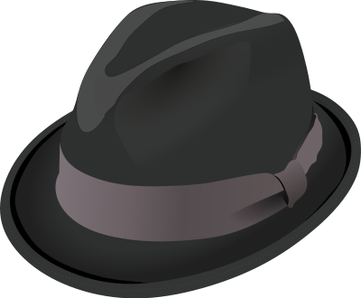 Trilby hat clipart