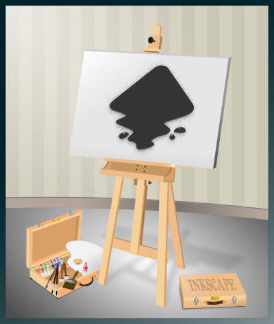 Tripode de Pintura Inkscape clipart