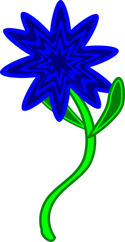 Triptastic Blue Flower clipart