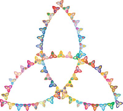 Triquetra Fractal Prismatic clipart