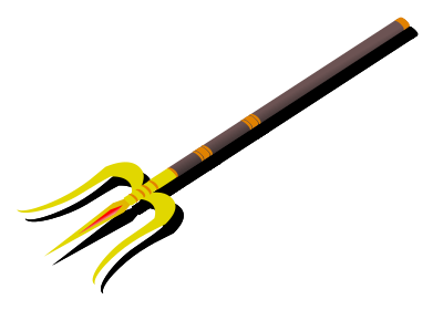 Trishula-three spear clipart