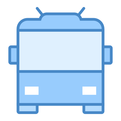 Trolleybus 2 clipart