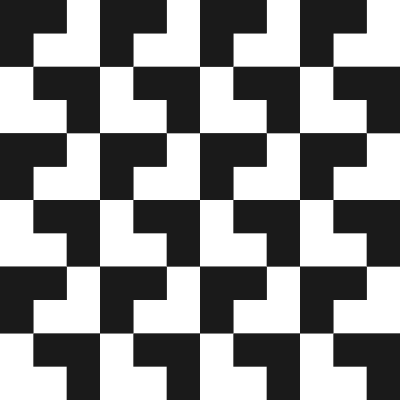 Tromino tessellation clipart