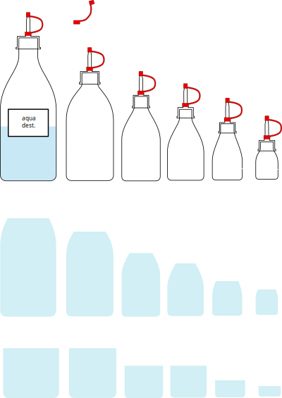 Tropfflaschen für Chemikalien clipart