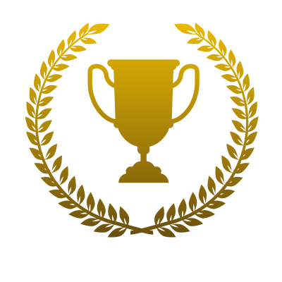 Trophy wreath award clipart