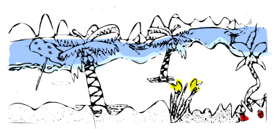 Tropical Beach clipart