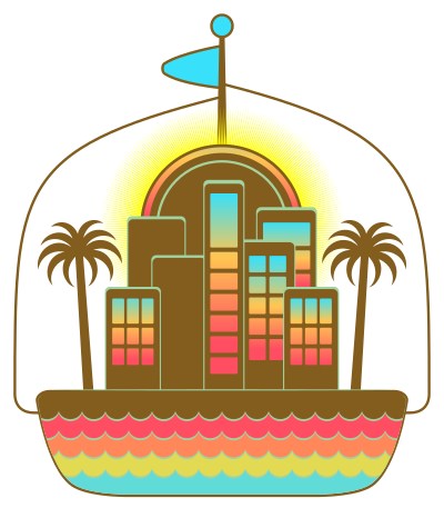 Tropical Coastal Apartment clipart