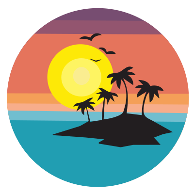 Tropical Sunset - Fix Remix clipart