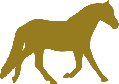 Trotting horse clipart