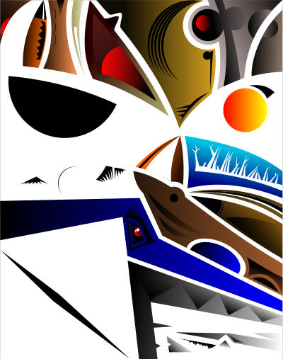 Troubled nature, phase II clipart