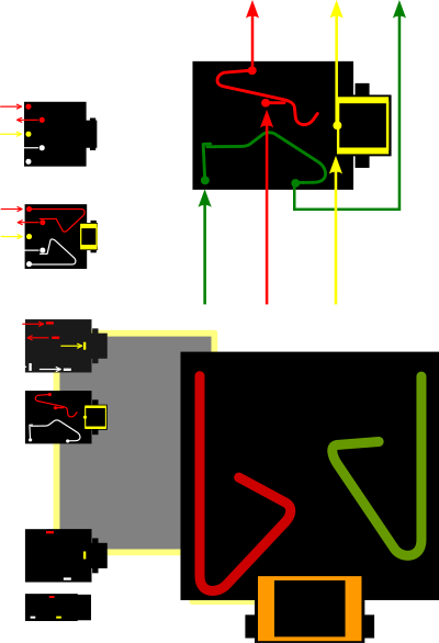 TRS F schematic by Rones clipart