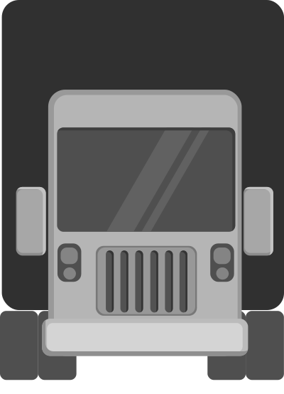 Truck front view minimal vehicle clipart