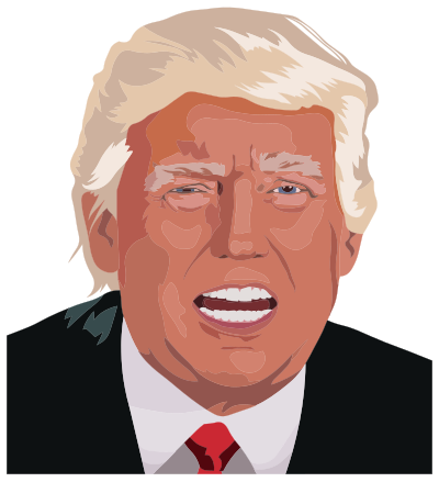 Trump Portrait 2 By Heblo clipart